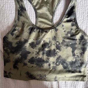 Evolution and Creation Women's Sports Bra - Olive and Black
